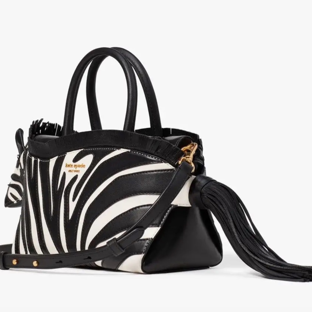 <Kate Spade> Ziggy Metallic 3d Zebra Satchel - Picture 9 of 10